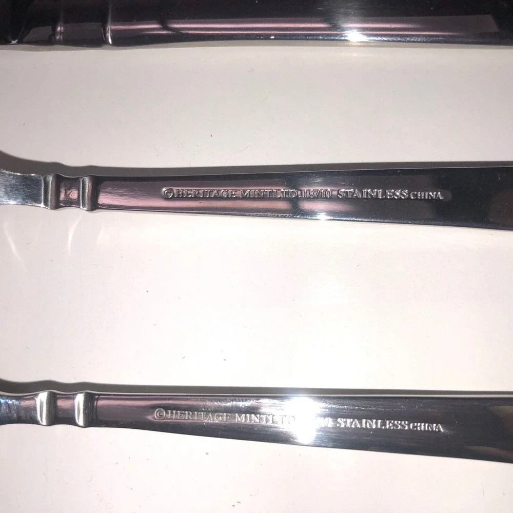Heritage Mint Entertainment Serving Set Stainless Steel‎ Glossy 3 pc Bentley NEW
